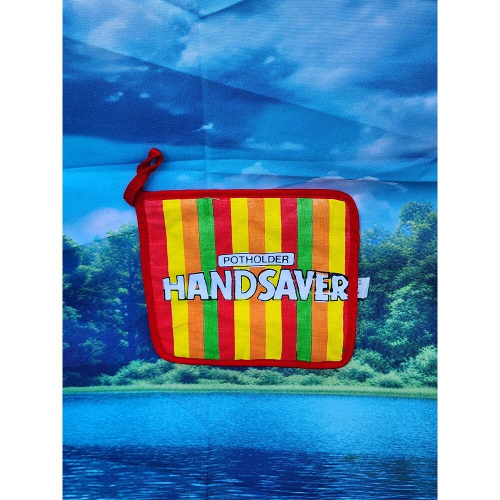 Vintage Very Colorful "looks Like That Candy" Handsaver - Pot Holder Potholder